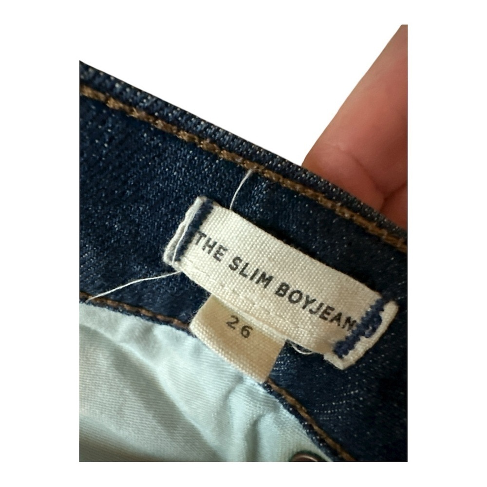 MADEWELL THE SLIM BOYJEANS RAW HEM STRAIGHT LEG DISTRESSED SIZE 26 - Picture 4 of 7